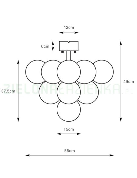 Plafonnier Merlot Markslöjd suspendu pour salon ou hall