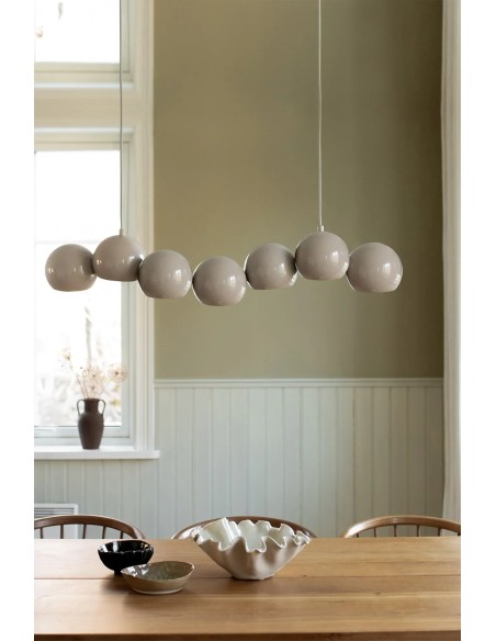 Luminaire suspension Cupolo design moderne grège