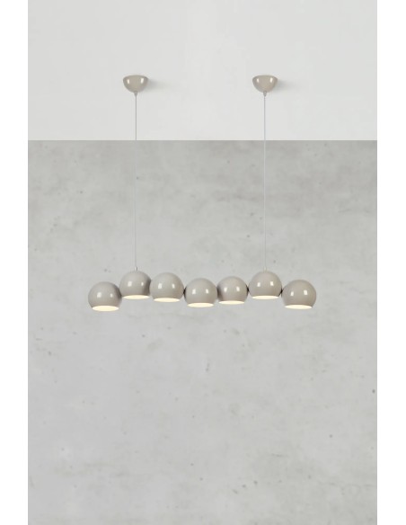 Suspension Cupolo 7 lumières E14 bulles suspendues