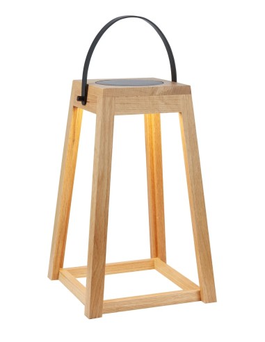 Lanterne solaire Nordique Markslojd en bois de chêne pour extérieur