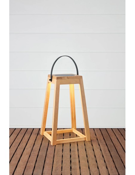 Lanterne solaire LED design scandinave terrasse jardin