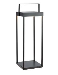 Lanterne solaire Pure 53 cm métal noir pour extérieur
