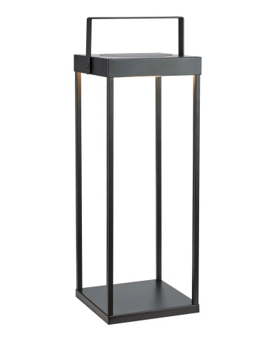 Lanterne solaire Pure 53 cm métal noir pour extérieur