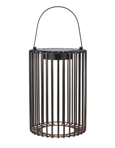 Lanterne solaire Cavia 52 cm métal noir pour extérieur