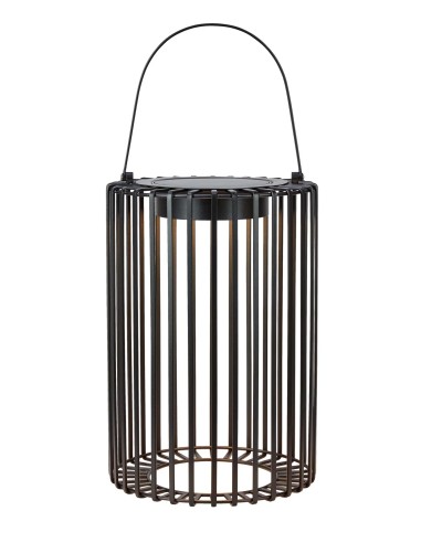 Lanterne solaire Cavia 52 cm métal noir pour extérieur