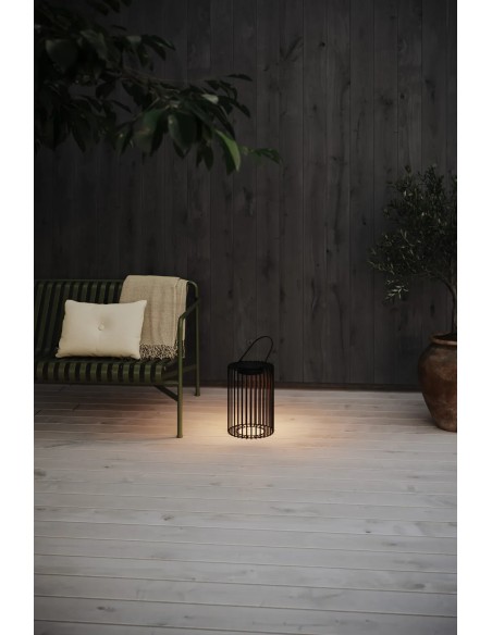 Lanterne extérieure Cavia avec LED blanc chaud et recharge USB-C