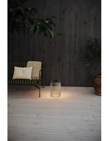 Lanterne extérieure Cavia verte avec LED blanc chaud et recharge USB-C