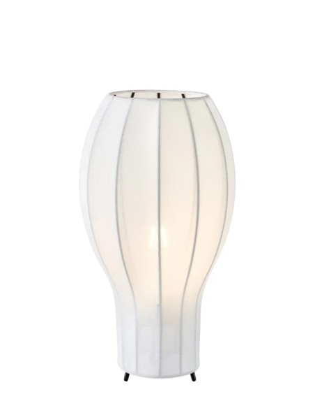 Lampe de table Globo Markslojd abat-jour tissu blanc