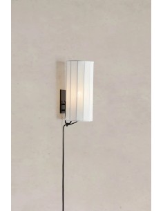 Applique murale Hikari Markslojd textile blanc et métal noir 2