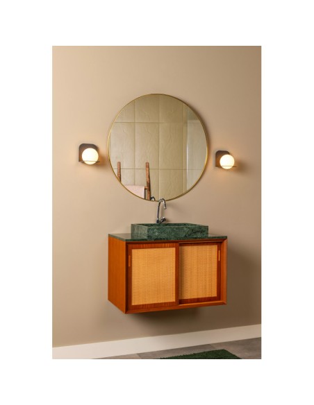 Lucide - Davy - Applique murale Salle de bains LED 1xG9 IP44 Noir