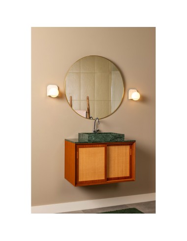 Davy  de Lucide - Applique murale Salle de bains LED G9 IP44 gris marbré