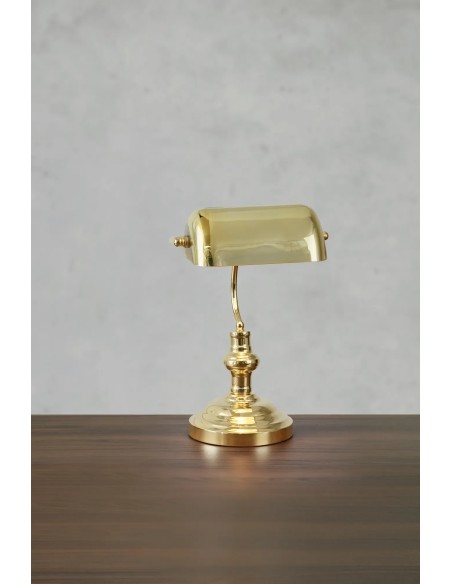 Lampe bureau classique style banquier avec lumière orientable