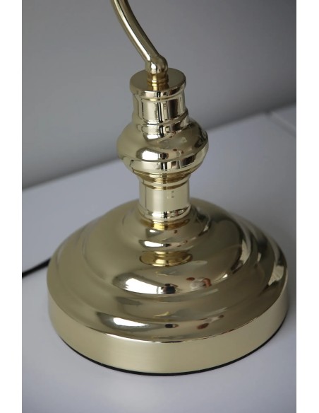 Lampe décorative élégante en métal laiton et verre ajustable