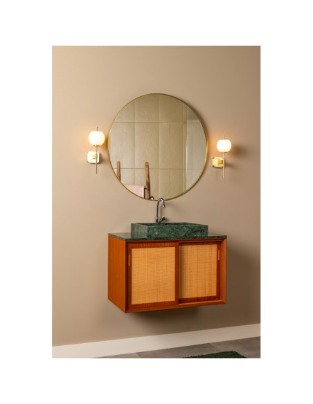 Elda  de Lucide - Applique murale Salle de bains LED 1xG9 IP44 or mat