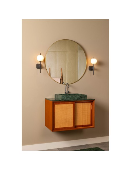 Elda  de Lucide - Applique murale Salle de bains LED 1xG9 IP44 Noire