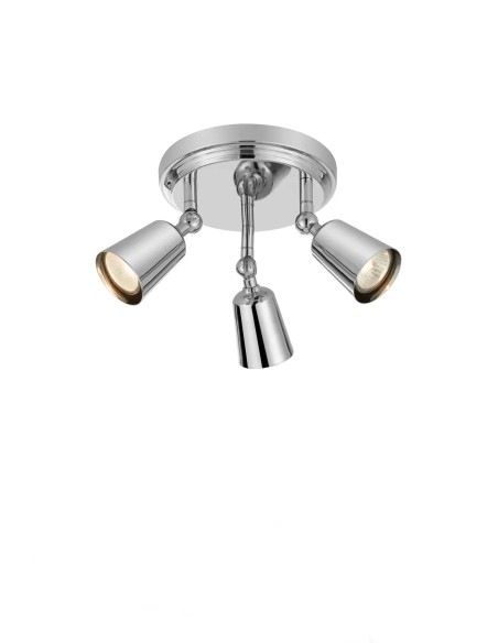 Plafonnier Tiny chrome Markslojd avec 3 spots orientables