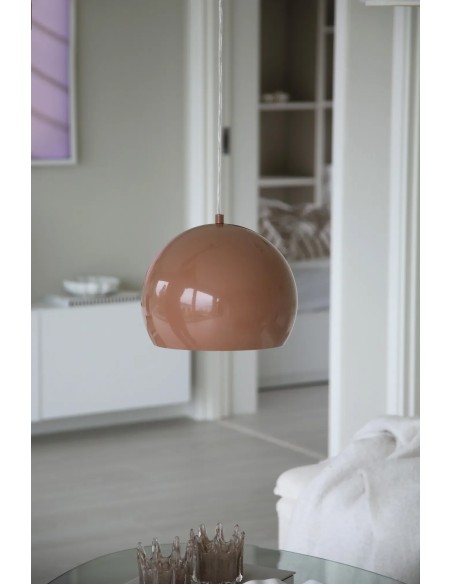 Luminaire plafond Pop marron compact pour cuisine ou couloir