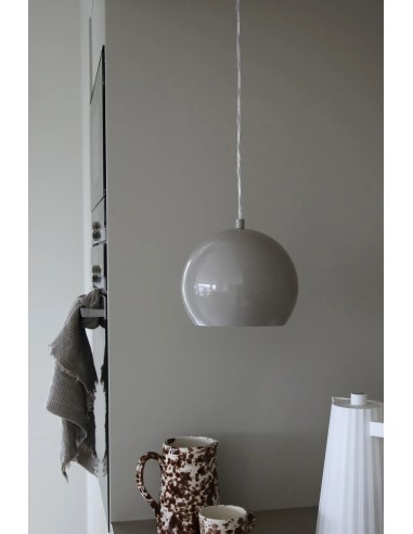 Petit plafonnier Pop gris pour îlot de cuisine ou comptoir