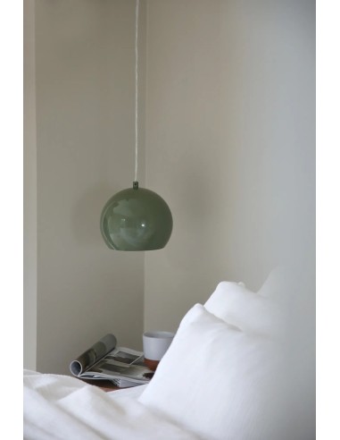 Petit plafonnier Pop vert pour îlot de cuisine ou comptoir