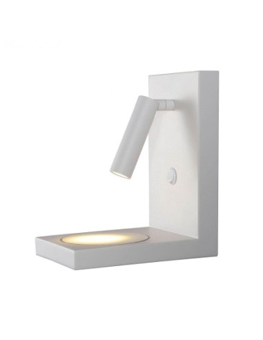 Applique murale Led liseuse orientable avec chargeur à induction - Mantra - Zanzibar Leluminaireled.com