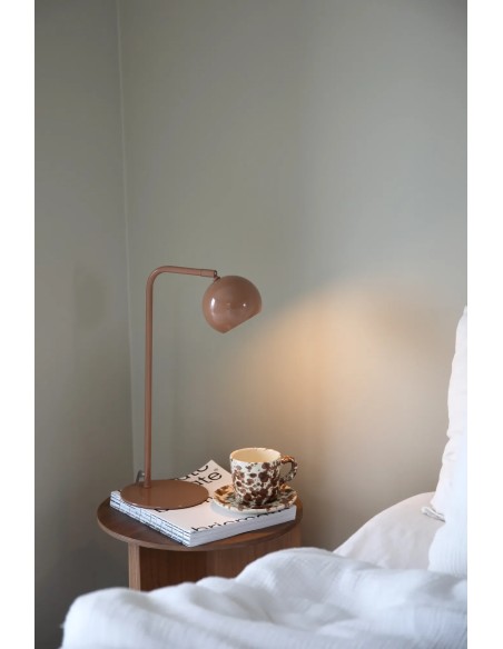 Lampe de bureau Pop marron design moderne pour coin lecture