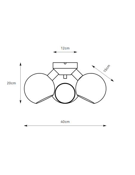 Plafonnier décoratif salon noir et ambre ambiance chaleureuse