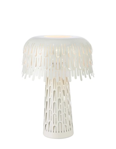 Lampe de table Verbera blanche Markslojd métal ajouré