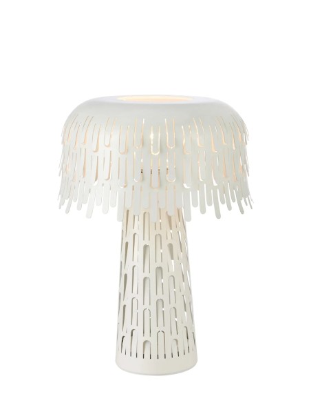Lampe de table Verbera blanche Markslojd métal ajouré