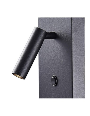 Applique murale Led liseuse orientable avec chargeur à induction - Mantra - Zanzibar Leluminaireled.com