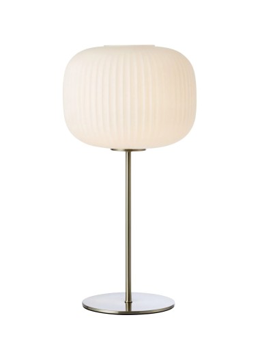 Lampe de table Sobre acier verre blanc Markslojd