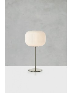 Lampe de table Sobre acier verre blanc Markslojd 2