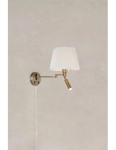 Applique murale double éclairage Markslojd ambiance chambre lumière chaude style raffiné