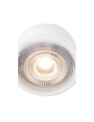 Détail spot LED Diretto orientable 30 degrés variateur intégré éclairage précis intérieur