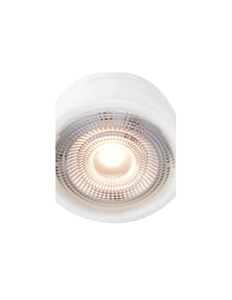 Détail spot LED Diretto orientable 30 degrés variateur intégré éclairage précis intérieur