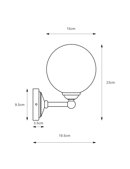 Applique murale Tropea installée près miroir salle de bain éclairage décoratif rétro chic