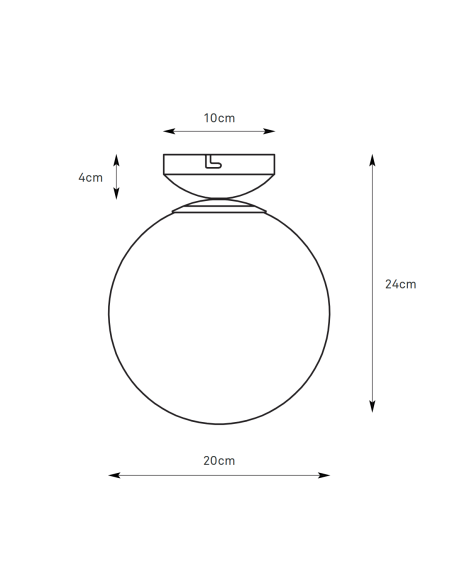 Plafonnier Stintino installé plafond salle de bain éclairage principal design classique