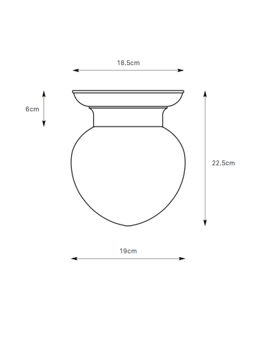 Plafonnier Ronda installé plafond salle de bain éclairage homogène style classique rétro