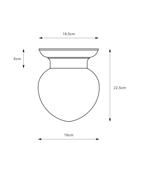 Plafonnier Ronda installé plafond salle de bain éclairage homogène style classique rétro