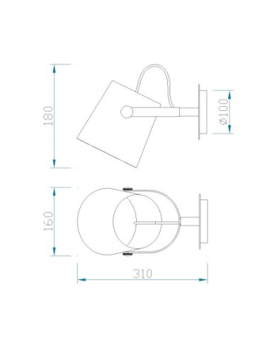 Éclairage intérieur applique murale Nordica E27 ambiance chaleureuse nordique