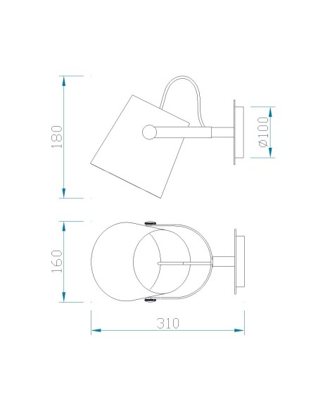 Éclairage intérieur applique murale Nordica E27 ambiance chaleureuse nordique