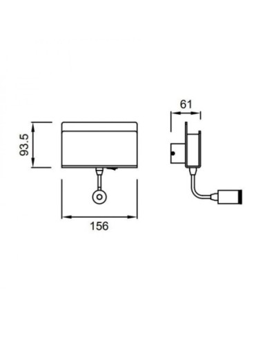 Applique murale intérieure liseuse Led Cabarete blanche 2 x 3 watts - Mantra Leluminaireled.com