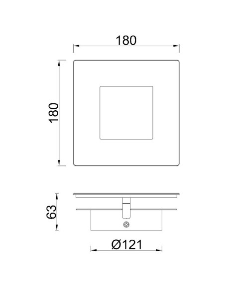 Applique Murale LED 18W 1260LM 3000K Aluminium Blanc - Mantra - Dalia