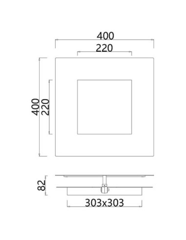 Applique Murale LED 40W 2800LM 3000K Aluminium Blanc - Mantra- Dalia