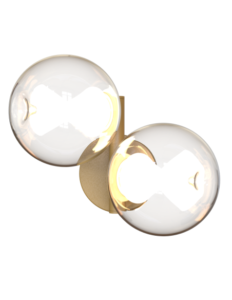 Applique murale LED Andromeda Mantra finition or design sculptural moderne