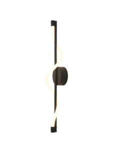 Applique murale LED Fugaz Mantra noir mat design vertical 60 cm