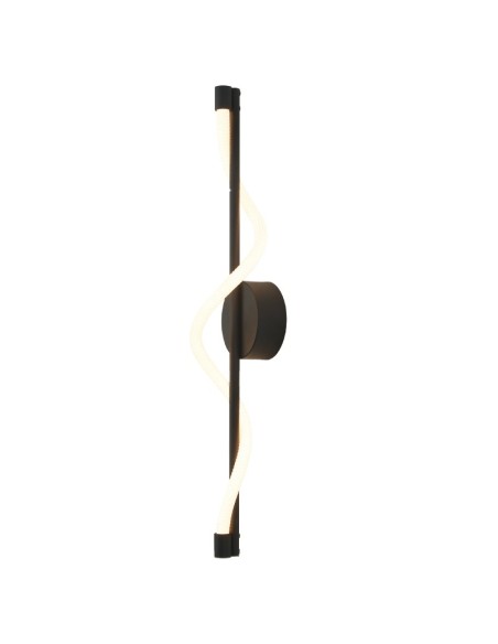 Applique murale LED Fugaz Mantra noir mat design vertical 60 cm