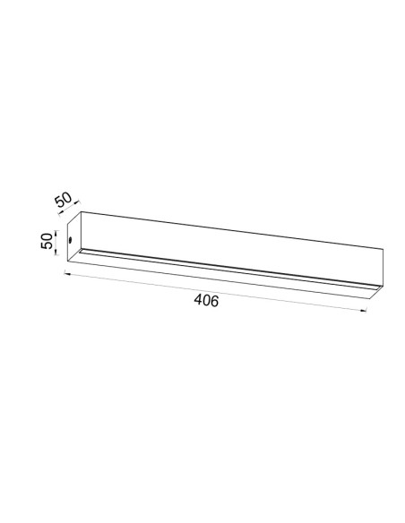 Éclairage mural intérieur LED Elegance 17W 3000K applique décorative grise