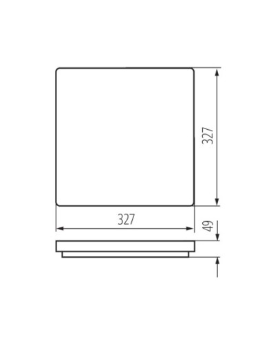 Plafonnier intérieur Led IP 54  - Kanlux - Varso Leluminaireled.com