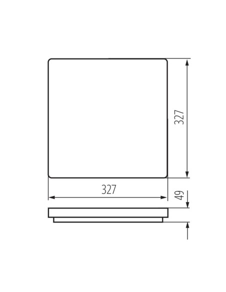 Plafonnier intérieur Led IP 54  - Kanlux - Varso Leluminaireled.com