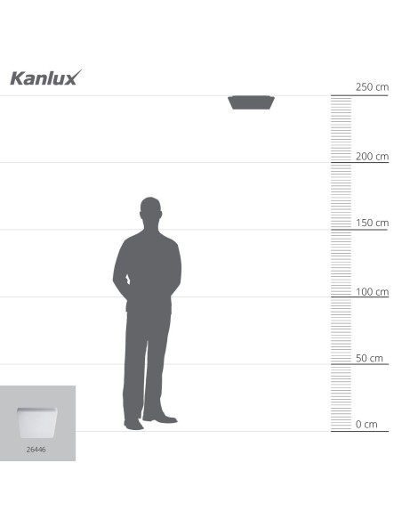 Plafonnier intérieur Led IP 54  - Kanlux - Varso Leluminaireled.com